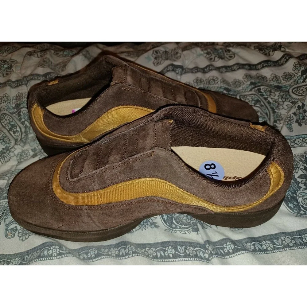 Espiral Womens Helix Sport Brown Leather Shoes Size 8.5